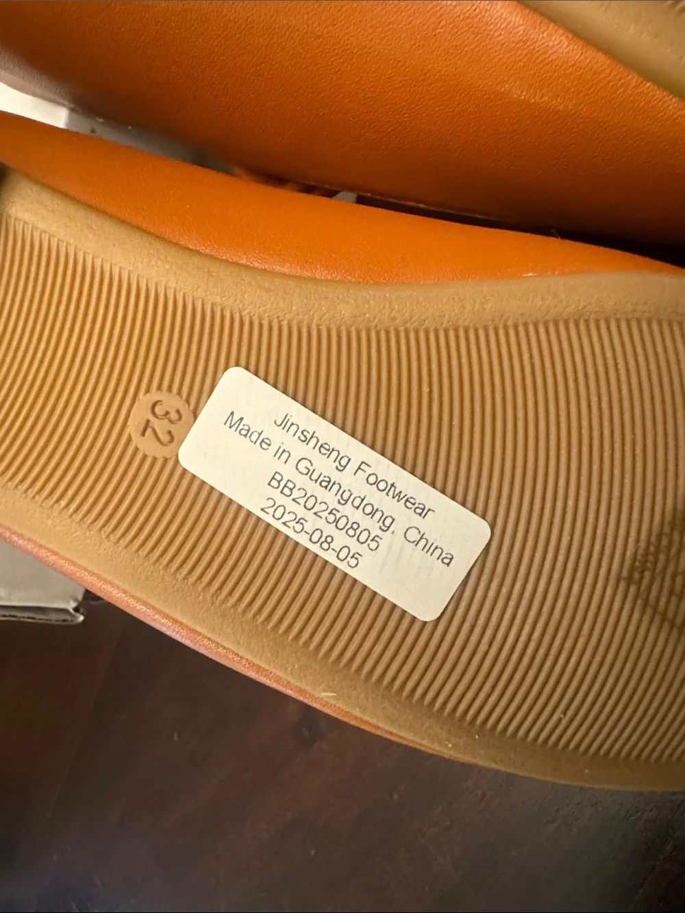 Girls Brown Bow Mary Jane Flats - Kids Shoes Size 32 (US 1) Faux Leather